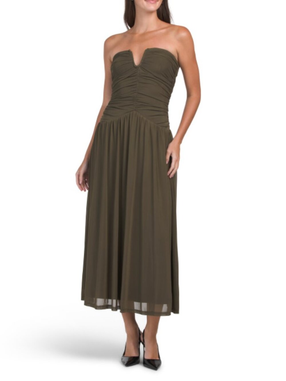 MOON RIVER Tube Mesh Dress - Picture 1 of 2